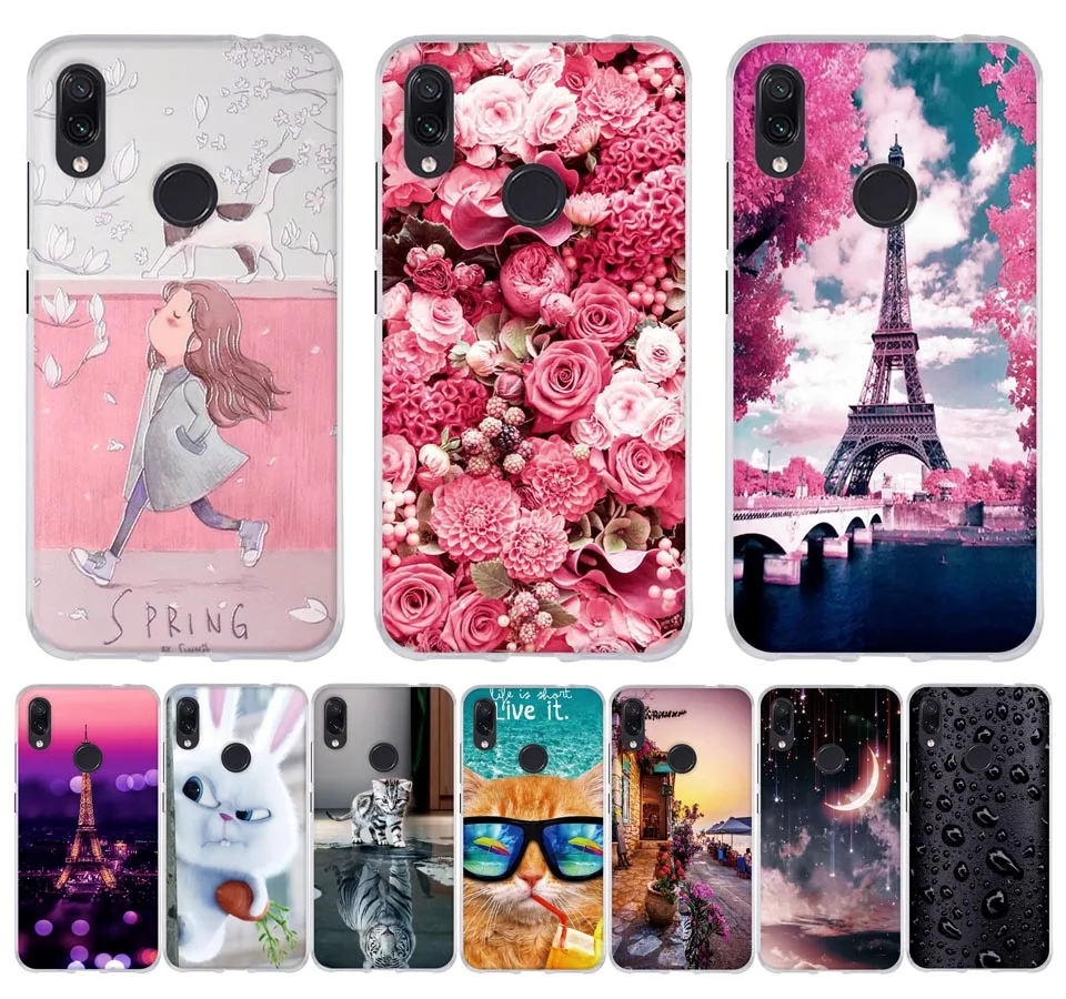 

For Xiaomi Redmi Note 7 Pro Case Cover Phone Funda for Redmi Note 7 Case Silicone Soft TPU Coque for Xiomi Redmi Note 7 Pro Case