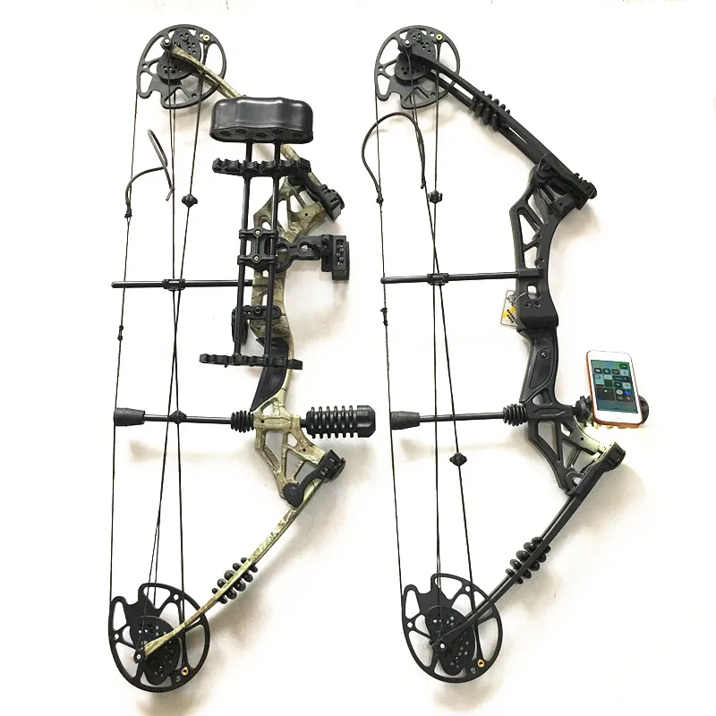 Günstige 35 70lbs Pulley Verbindung Bogen Leistungsstarke Einstellbare Bogen Mit arbeitssparende Struktur Outdoor Bogenschießen Jagd Schießen Hochwertige