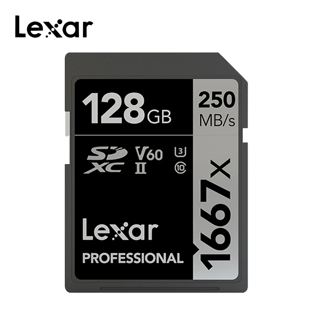 

Lexar memory card 1667X sd card 128gb 64gb 256gb memory sd cards SDXC UHS-II U3 Flash Memory Card high speed For 3D 4K HD video