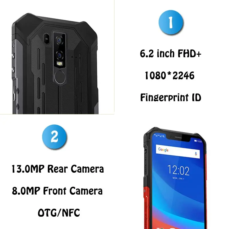 Ulefone Armor 6 5000 мАч 4G LTE смартфон 6," FHD Android 8,1 Helio P60 MT6771 21MP 6 Гб ram 128 ГБ rom NFC OTG Мобильный телефон