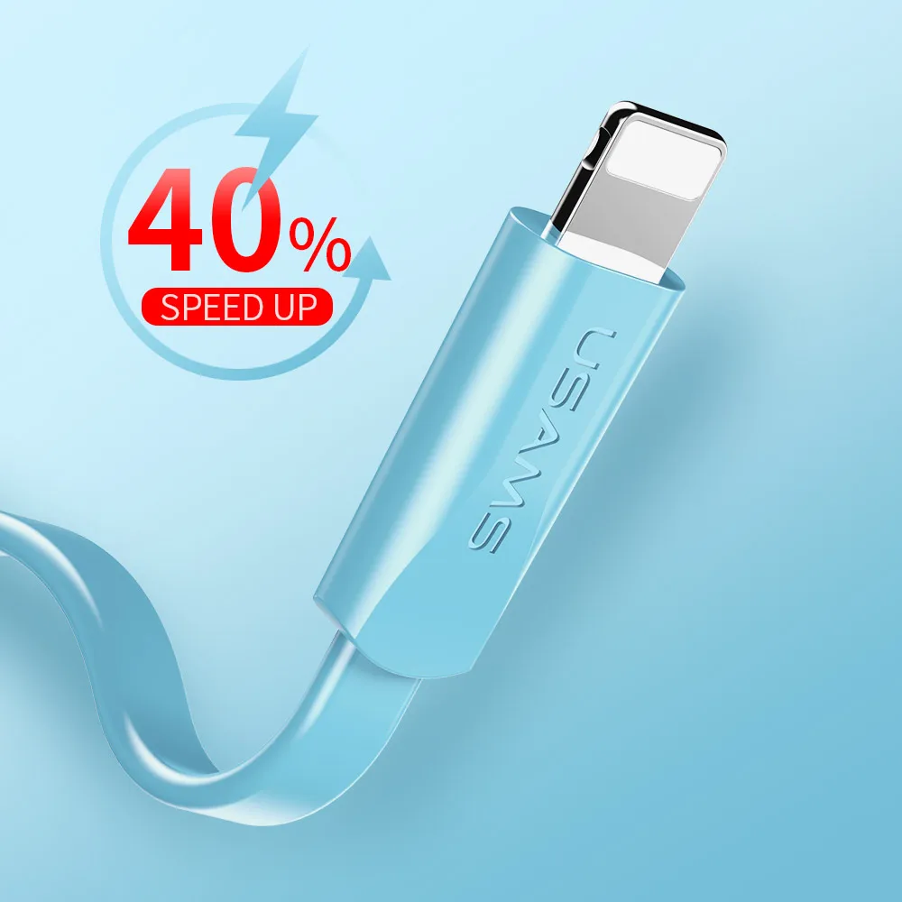 USAMS USB الهاتف كابل ل فون XR XS كابل لباد فون 6 7 8 زائد مزامنة بيانات USB 2A كابل شحن ل iOS 12 11 أبل USAMS USB الهاتف كابل ل فون XR XS كابل لباد فون 6 7 8 زائد مزامنة بيانات USB 2A كابل شحن ل iOS 12 11 أبل