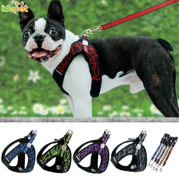 

Dog Pet Harness Collar Nylon Mesh Vest Harness for Big Small Dogs Puppy Harnesses vest Safety Chest Strap Leash Dogs Supplies 25