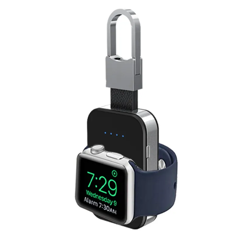 

Portable Outdoor QI Wireless Charger Power Bank For Apple Watch 1 2 3 4 Wireless Charger Accumulators and Spare Charger 950mah