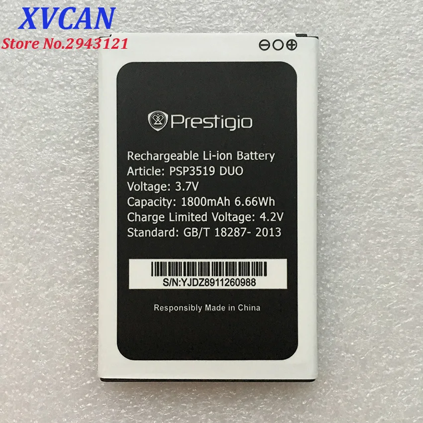 

For Prestigio Wize K3 3519 PSP 3519 PSP3519 1800MAH Mobile Phone Li-ion Battery Replacement
