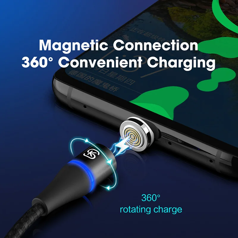 Магнитные телефонные кабели для micro usb type c для iphone huawei Mobile 5A 3A супер быстрая зарядка QC 4,0 3 в 1 SIKAI Reversible