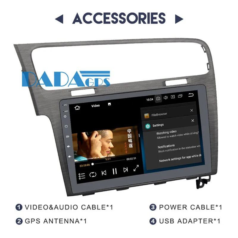 Sale 10.2inch Big Screen Android Car GPS Navigation DVD Player For Volkswagen VW GOLF 7 2013 2014 2015 2016 SATNAV Car Stereo FreeMap 4