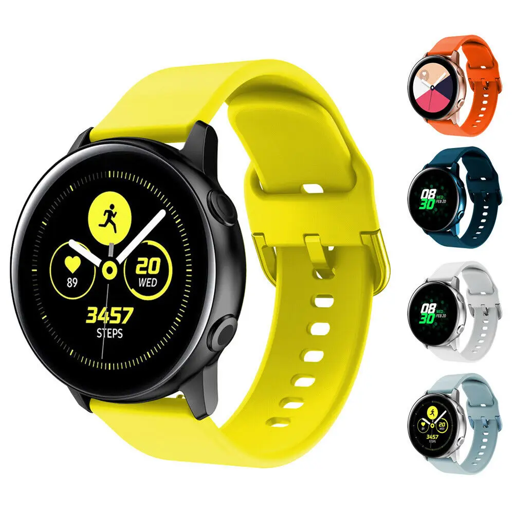 For Samsung Galaxy Watch Active Silicone Watch Band Bracelet Strap Wristband