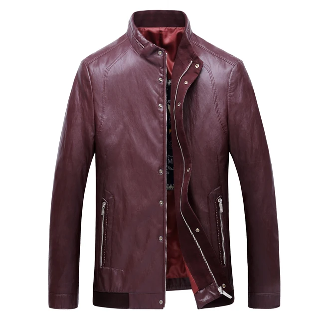 3XL 7XL New Arrival Leather Jackets Men's jacket middle agedOutwear Men