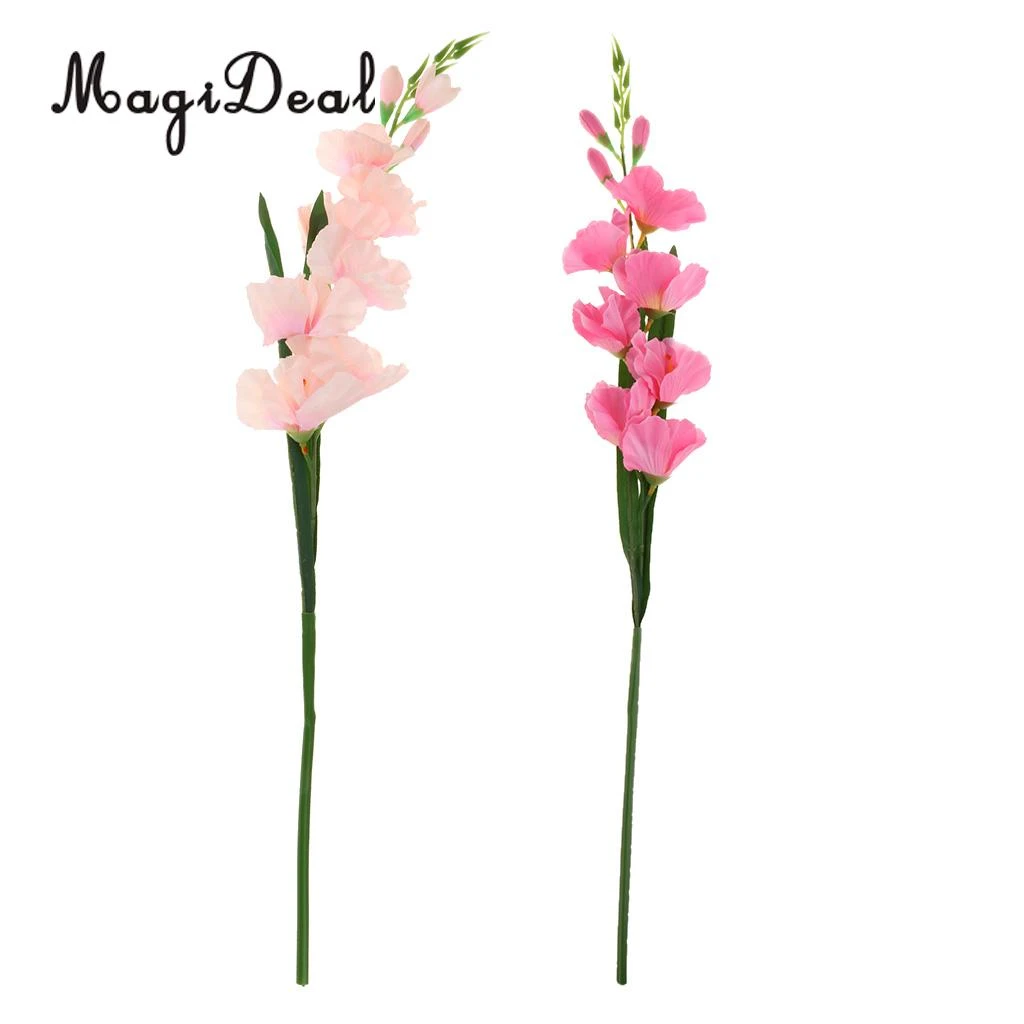 Gelb HomeDecTime Künstliche Blumen Gefälschte Seide Gladiolen Mit Stiel Für Blumenschmuck Hochzeit Home DIY Dekor Farben Wahl Gelb HomeDecTime Künstliche Blumen Gefälschte Seide Gladiolen Mit Stiel Für Blumenschmuck Hochzeit Home DIY Dekor Farben Wahl