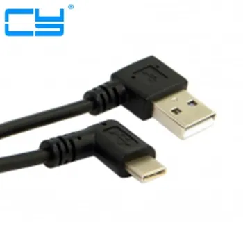 

1M 100CM 3FT Stretch USB-C USB 3.1 type c Type-C Angle male to Right Angled 90 Degree USB 2.0 A male spring Data Cable cord