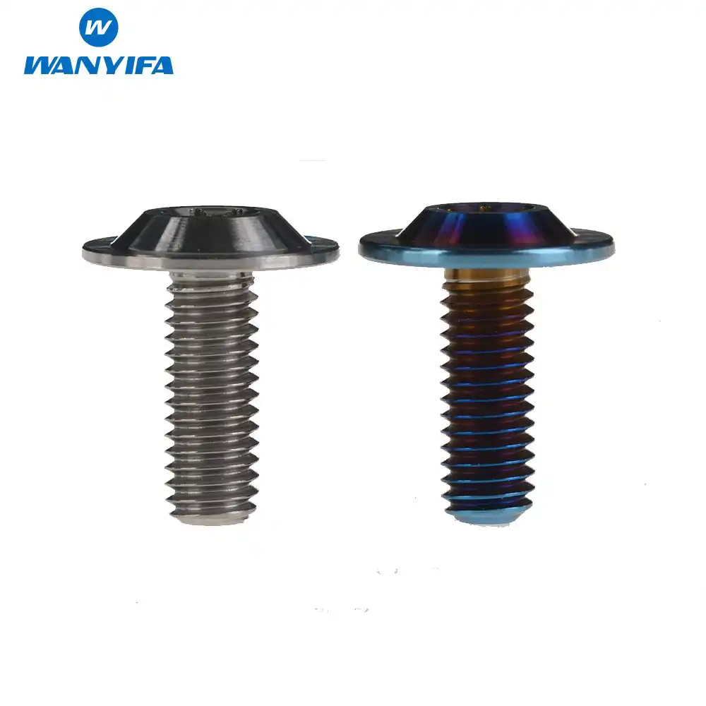Титановый &quotWanyifa&quot Ti болты M6x16mm Torx болт с головкой в форме пуговицы винт для