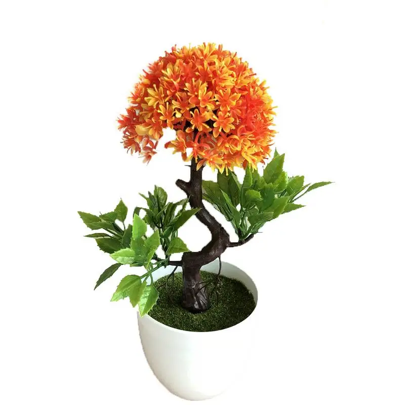 AUGKUN искусственное Горшечное растение лук цветок шар растение богатый цветок набор поддельные горшечные домашний декор бонсай украшение стола - Цвет: 1