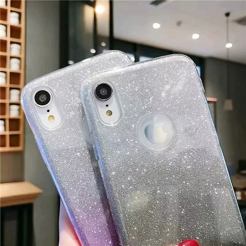 215670959 苹果 XSMAX XR XS X 8 8P 7 7P 6 6P 亮钻渐变闪粉三合一 6元 (8)
