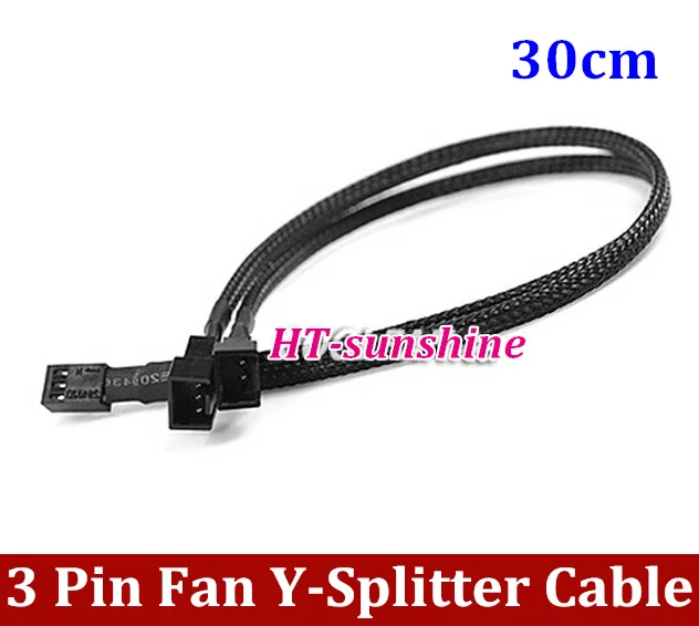 

Высокое качество 3 Pin PWM к двойному PWM вентилятор питания рукав компьютерный корпус 30 см Y-Splitter