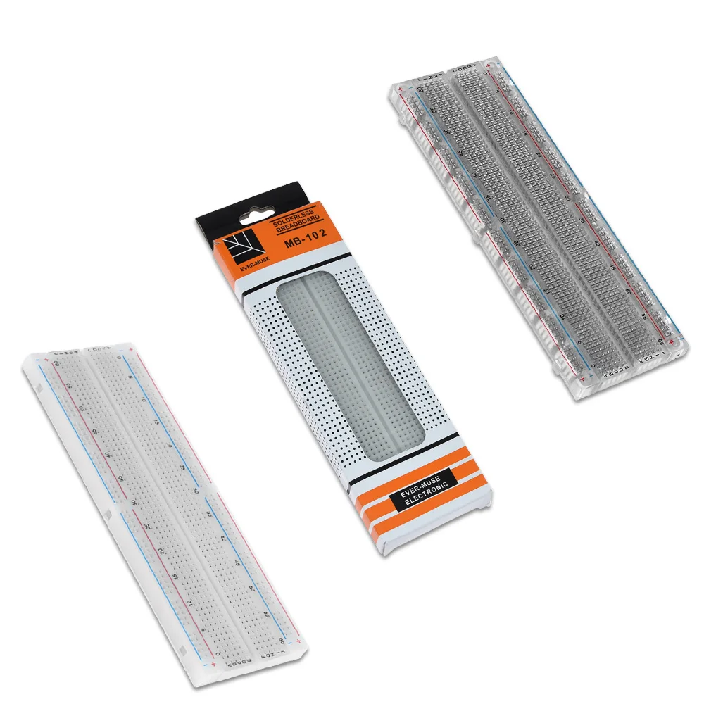 

Breadboard 830 Point Solderless PCB Bread Board MB-102 MB102 Test Develop DIY