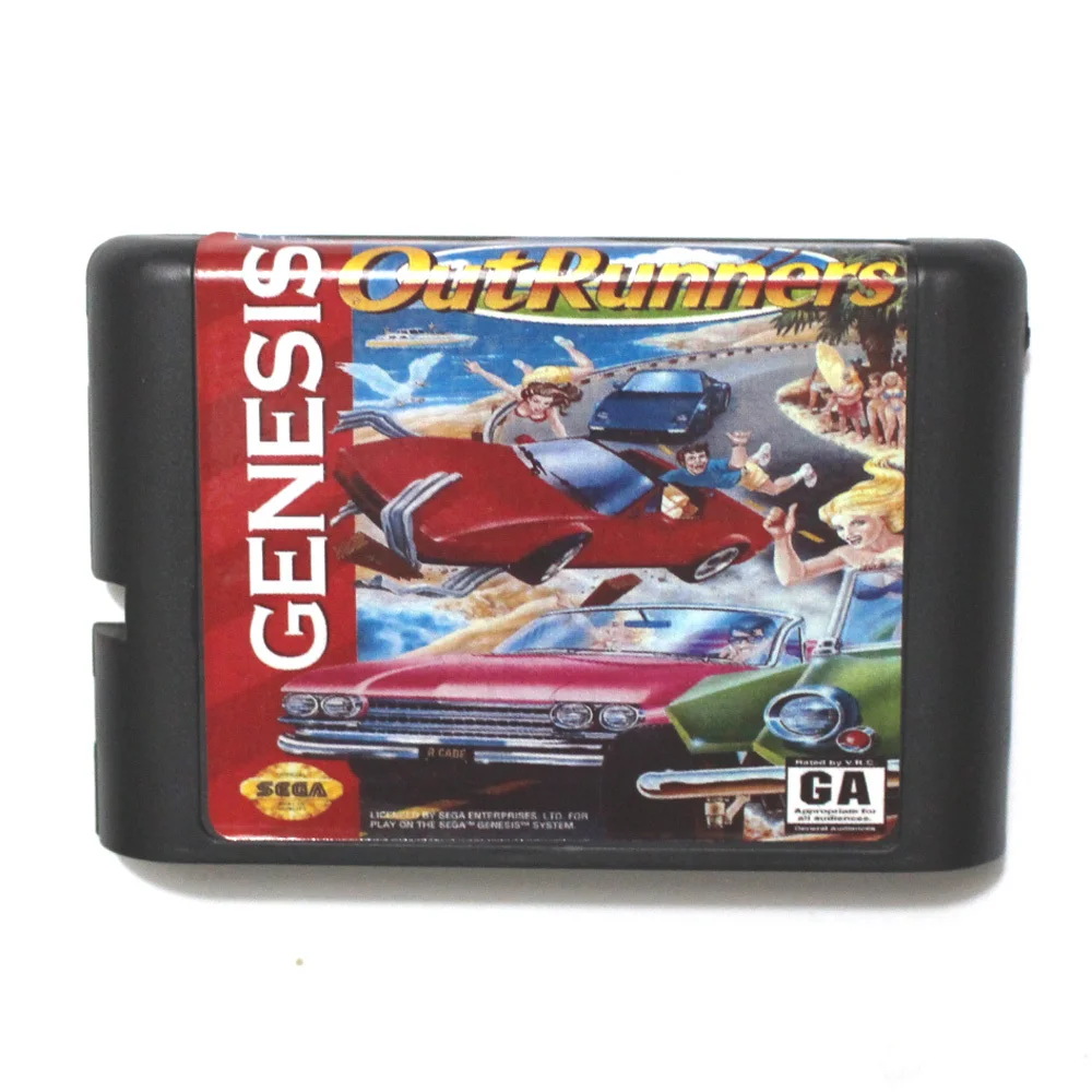

Out Runners Game Cartridge Newest 16 bit Game Card For Sega Mega Drive / Genesis System