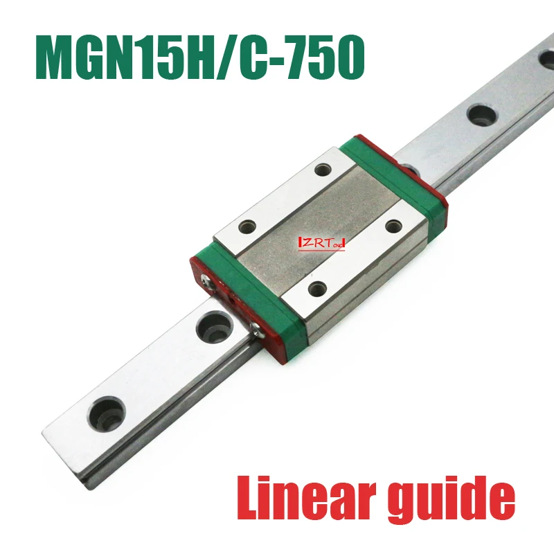 

CNC part 15mm linear rail guide MGN15 length 750mm with mini MGN15H / C linear block carriage miniature linear motion guide way