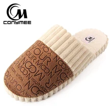 Зимние мужские тапочки; Домашние кроссовки для мужчин; Повседневная хлопковая обувь; Pantufas; Мягкие плюшевые теплые тапочки; Erkek Terlik; замшевая обувь