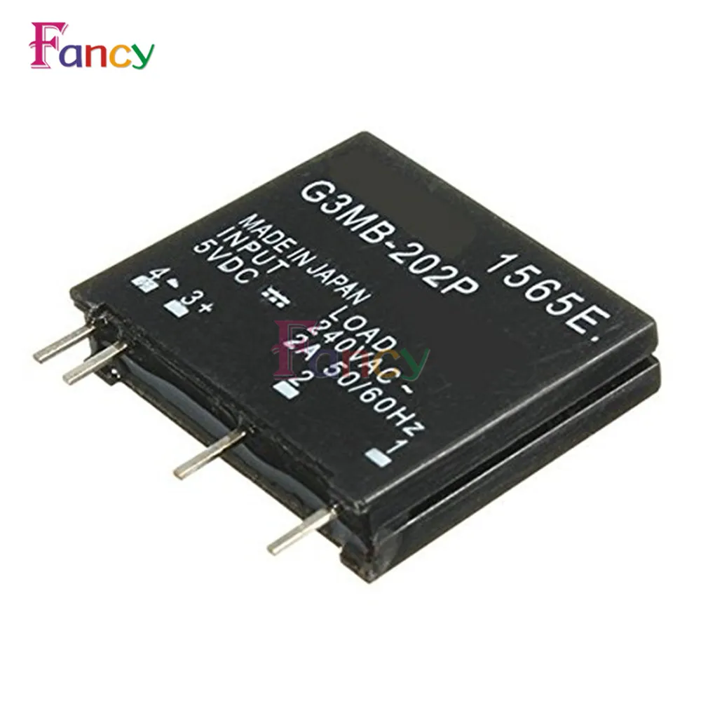 

Relay Module G3MB-202P G3MB 202P DC-AC PCB SSR In 5V DC Out 240V AC 2A Solid State Relay Module For Arduino