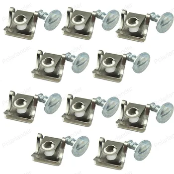 

10Pcs 8D0805121 for Audi A4 A6 VW Passat B5 Skoda Superb Metal Under Engine Cover Screw Undertray Clips fitting kit