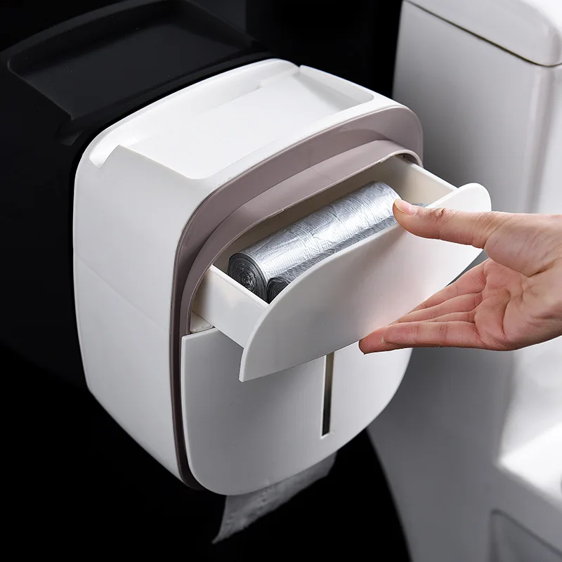 Ванная комната туалетной бумаги стеллаж для хранения Водонепроницаемый Бумага телефон Sundries хранения дома Организации