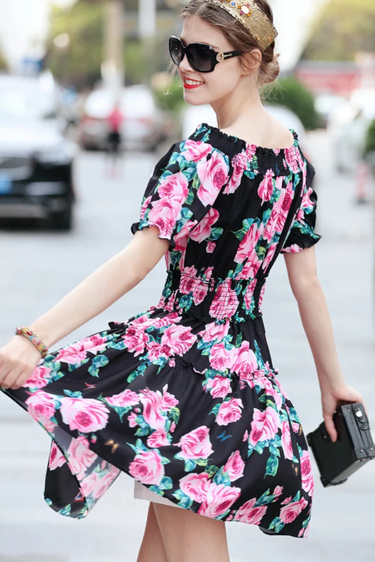 One word led elastic waist dress (15)