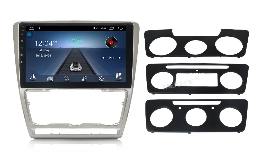 Top MEKEDE Android8.1 Car DVD GPS Multimedia Player For SKODA Octavia 2 2011-2013 A5 Car dvd Navigation Radio  Audio Player 4