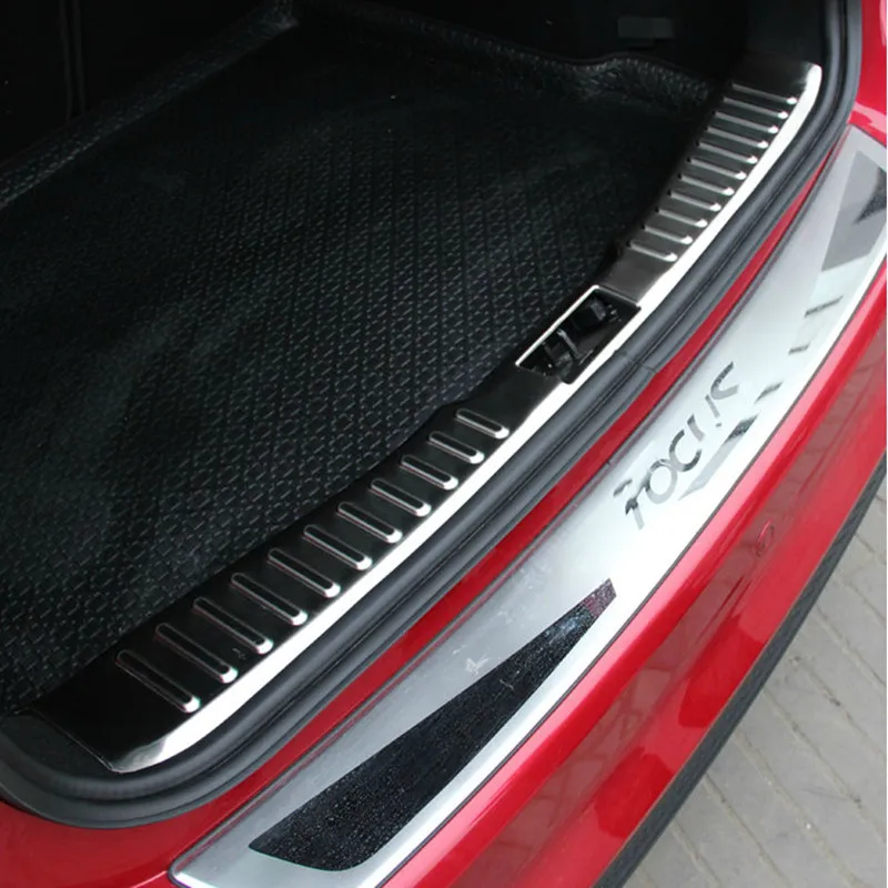 Подходит для 2012 2013 для Ford Focus Mk3 5dr Hatchbac Защитная панель заднего бампера Накладка порога Накладка багажника