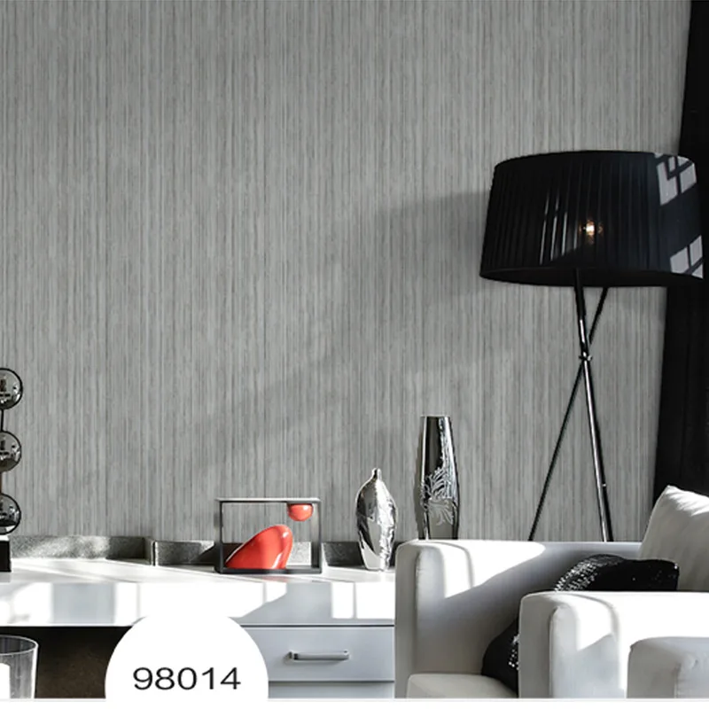 Beibehang Plain Hotel Works Home Improvement Wallpaper Stripes Solid