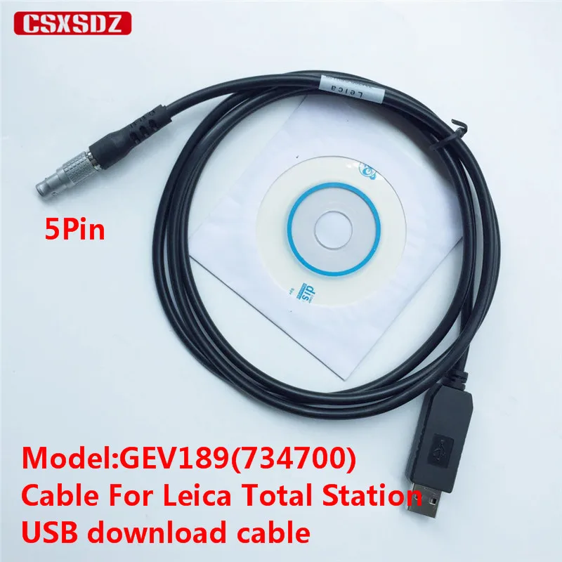 LEICA CABLE 734700 GEV189 FOR TOTAL STATIONS & SURVEYING CONSTRUCTION 