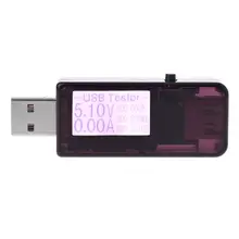 Детектор USB DC Цифровой тестер ЖК-дисплей Напряжение тока измеритель мощности Вольтметр Амперметр телефон зарядное устройство тест