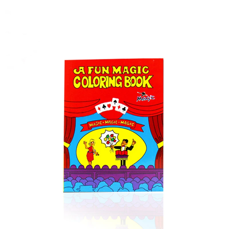 

Mini cartoon book magic tricks blank page colorful page small magic book