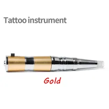 GoldFull набор профессиональное перманентное косметическое устройство татуировочный пистолет роторный Электрический татуаж для бровей карандаш для губ маленькое тело Наконечник иглы
