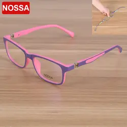 NOSSA 2017 элегантные модные детские оптические очки рамы дети очки для мальчиков и девочек оправа с линзами при миопии прозрачные линзы