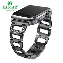 Eastar женские часы ремешок для Apple Watch полосы 38 мм 42 мм 40mm44мм Алмазная Алюминевая сплав ремешок для iwatch серии 4 3 2 1 браслет