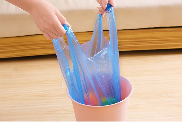 Garbage bags 20/30pcs/Roll Vest Style Storage Bag For Home Waste Trash Bags