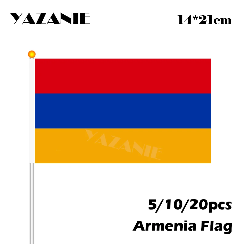 YAZANIE 14х21 см 5/10/20 шт. полиэфирный Летающий баннер маленького размера ручной флаг на
