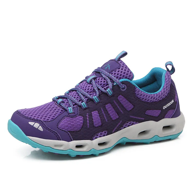 Summer breathe mesh air couple hiking shoes non-slip light breathable comfortable wild shoes outdoor shoes sport women sneakers