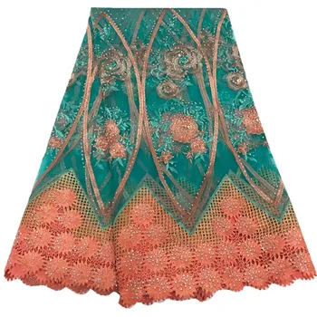 

Best Selling Swiss Voile Laces African Lace Fabric Nigerian French Fabric 2018 High Quality Nigeria Tulle Cord Lace Fabric 1090