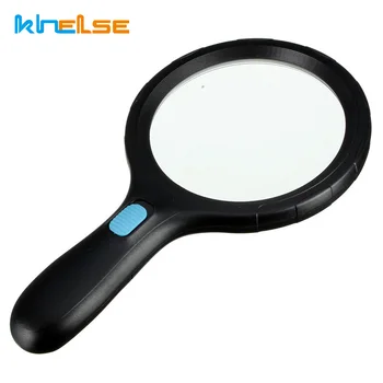 

New durable Cost-effective New Arrival Magnifier illuminated 10 LED reading2X 5X magnifying glass with Light Loupe Hot Sale