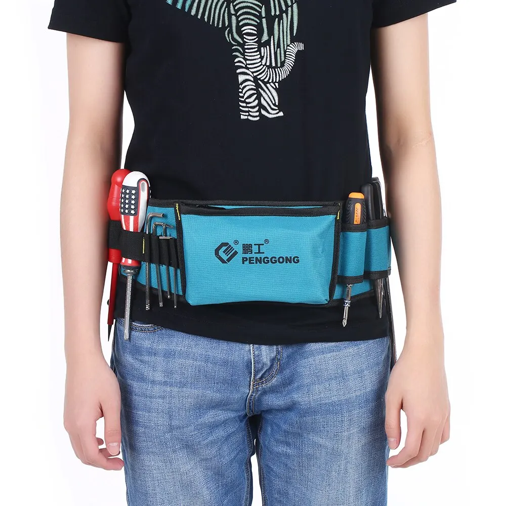 

Multi-functional Waist Tool Bag Organizer Repairing Tool Pockets with tool Belt Wearable Waterproof for electrician woodworking
