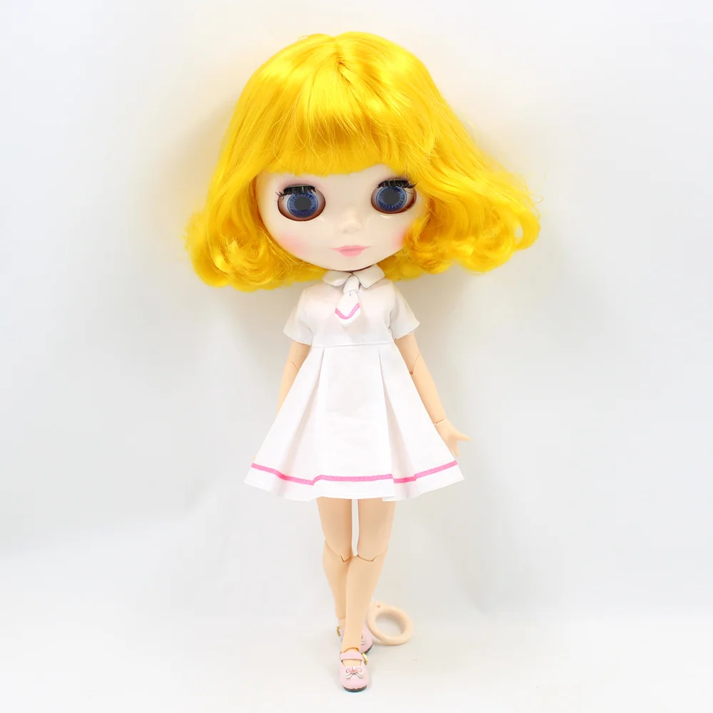 Ледяной DBS Blyth кукольные 1/6 bjd BL3038 желтого золота Милая богиня вьющиеся волосы с