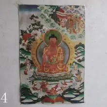 Изысканная тибетская шелковая вышивка Sakyamuni thangka