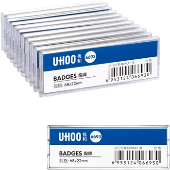 

24pcs/lot UHOO Waterproof Dustproof Price Tag Plastic Name Tag Name Badges Office Supplies Wholesale