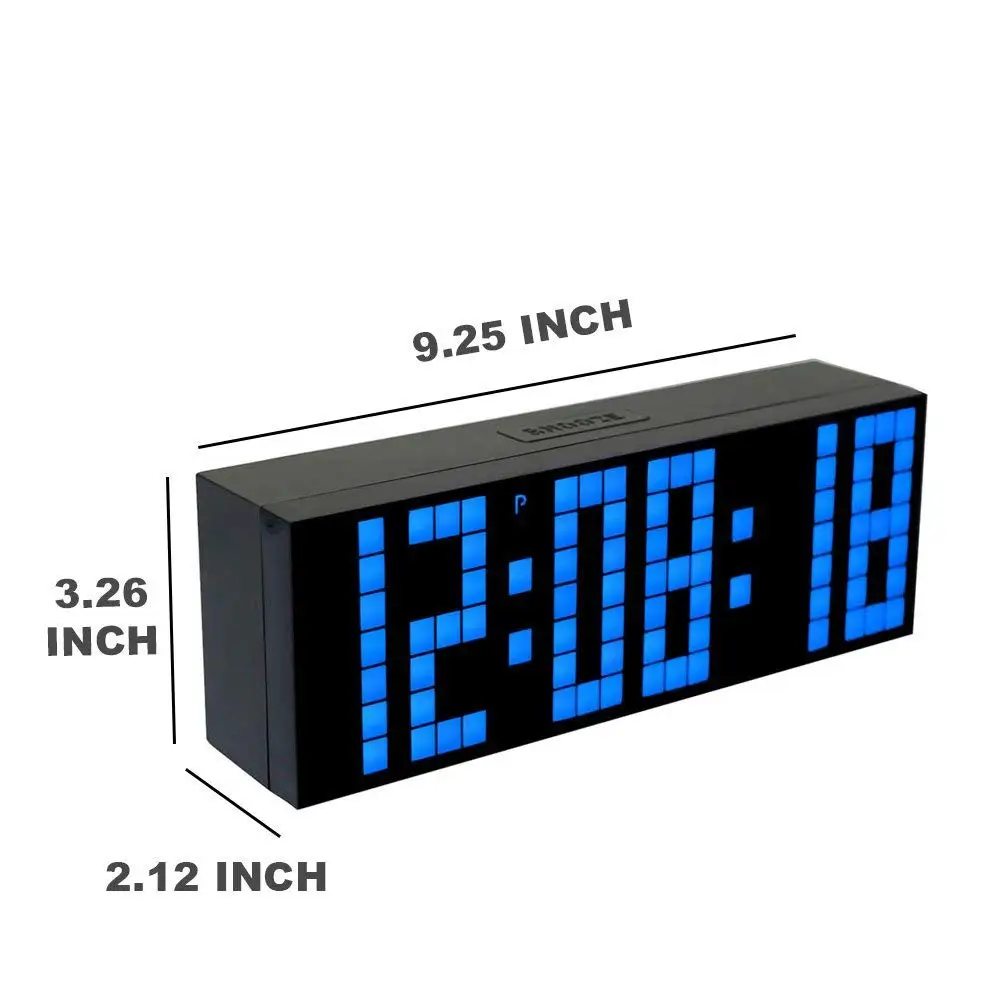 CH KOSDA, большой номер, будильник, настенные, светодиодный, цифровые, таймер обратного отсчета, будильник, стол, для спальни, детский, домашний декор, Новинка