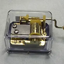 Рукоятка Позолоченные движения запчасти музыкальная шкатулка памяти M02225-7