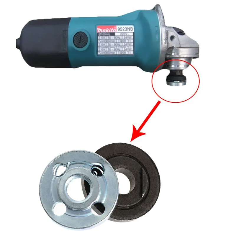 

New 2Pcs Angle Grinder Replacement Part Inner Outer Flange Set for Makita 9523 Power Tool Accessories