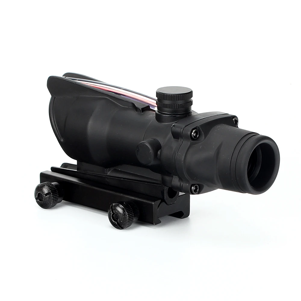 ohhunt 1x32 Hunting RifleScopes Red or Green Dot Sights Real Fiber Optics M16 Rifle Tactical Optical Scope Fit Picatinny Rail (5)