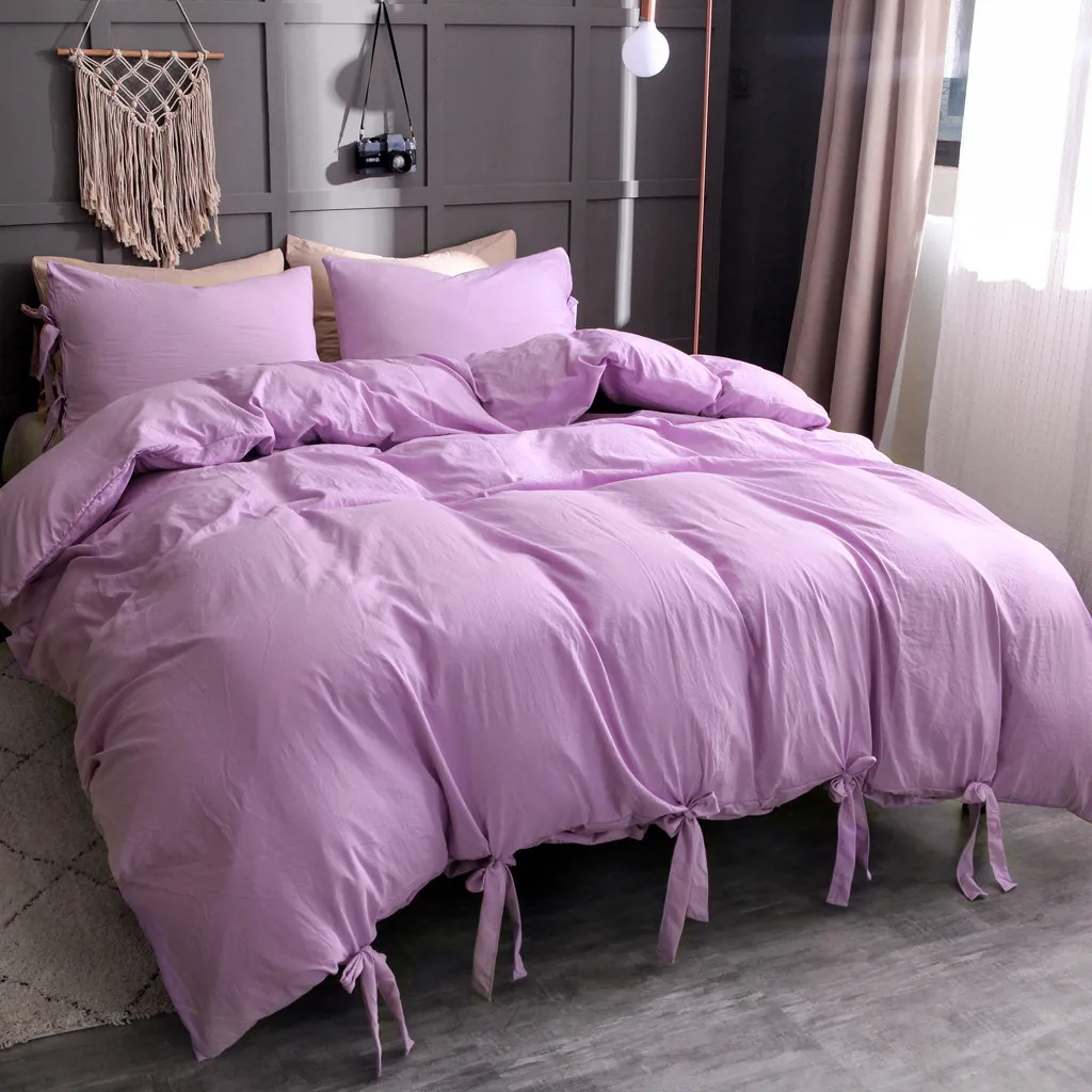 

Gacsidy Store 3pcs Duvet Bedding Sets bed linen bedroom decor Beds Cotton Cover Home & Living Home textile pillowcase