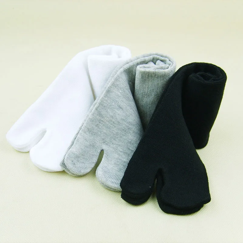 3 Pairs New Unisex Cotton Ninja Socks Japanese Style Kimono Flip Flop Slipper Sandal Split 2 Toe Tabi Foot Finger for Men Women (6)